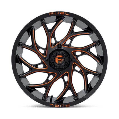 Fuel UTV | D780 RUNNER UTV | 20.0x7.00 | 4X137 | 13 | GLOSS BLACK MILLED ORANGE