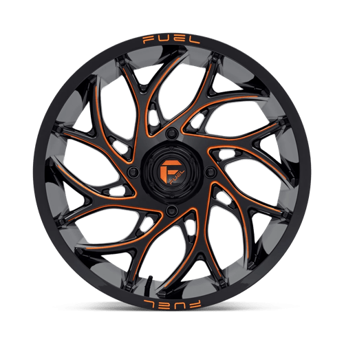 Fuel UTV | D780 RUNNER UTV | 20.0x7.00 | 4X156 | 13 | GLOSS BLACK MILLED ORANGE