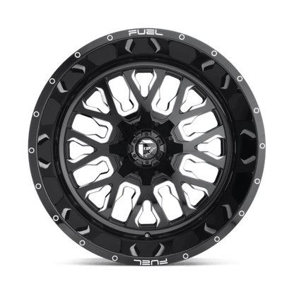 Fuel 1PC | D611 STROKE | 17.0x9.00 | 5X114.3/5X127 | -12 | GLOSS BLACK MILLED