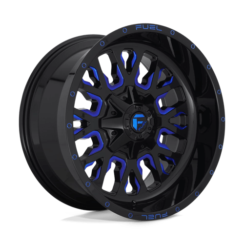 Fuel 1PC | D645 STROKE | 20.0x9.00 | 6X135/6X139.7 | 20 | GLOSS BLACK BLUE TINTED CLEAR