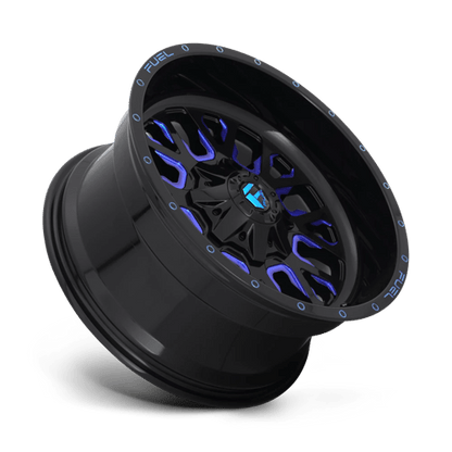 Fuel 1PC | D645 STROKE | 20.0x9.00 | 6X120/6X139.7 | 20 | GLOSS BLACK BLUE TINTED CLEAR