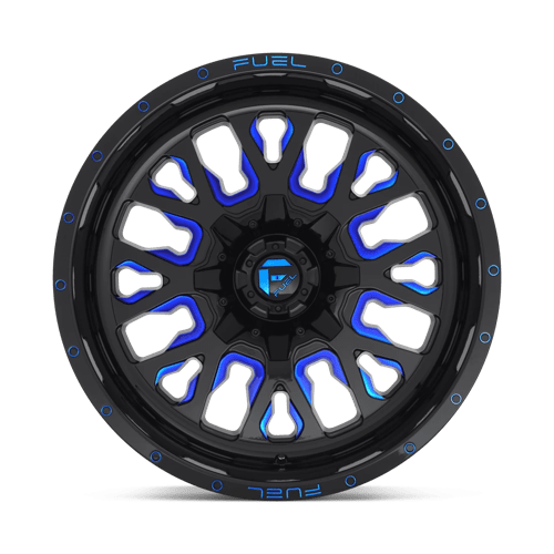 Fuel 1PC | D645 STROKE | 20.0x9.00 | 6X135/6X139.7 | 1 | GLOSS BLACK BLUE TINTED CLEAR