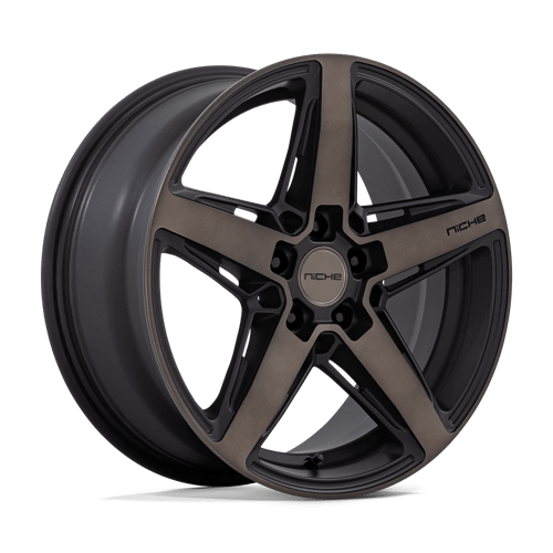 Niche 1PC | M271 TERAMO | 18.0x8.00 | 5X112 | 30 | MATTE BLACK W DOUBLE DARK TINT