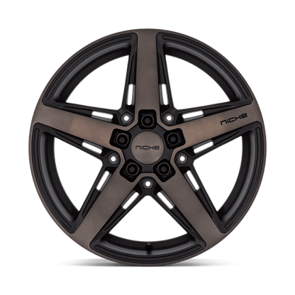 Niche 1PC | M271 TERAMO | 18.0x8.00 | 5X114.3 | 40 | MATTE BLACK W DOUBLE DARK TINT