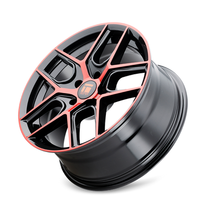 TOUREN TR79 GLOSS BLACK MACHINED WITH RED | 18x8 | 5x112 | 35mm | 3279-8845BRT35