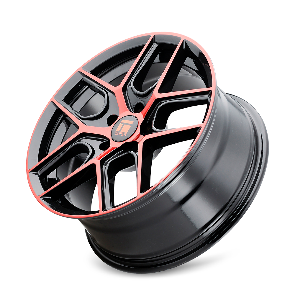 TOUREN TR79 GLOSS BLACK MACHINED WITH RED | 18x8 | 5-114.3 | 35mm | 3279-8865BRT35
