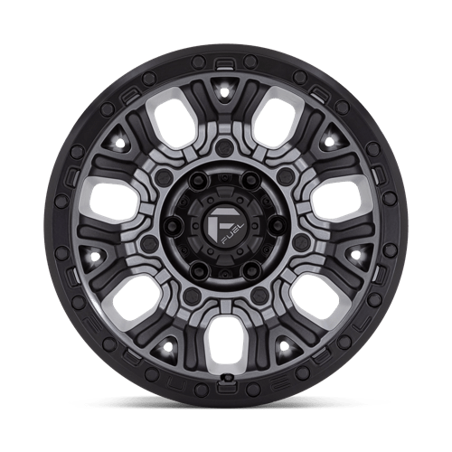 Fuel 1PC | D825 TRACTION | 20.0x10.00 | 5X127 | -18 | MATTE GUNMETAL W/ BLACK RING