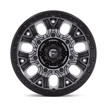 Fuel 1PC | D825 TRACTION | 20.0x10.00 | 5X127 | -18 | MATTE GUNMETAL W/ BLACK RING