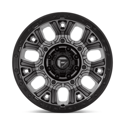 Fuel 1PC | D825 TRACTION | 20.0x10.00 | 8X180 | -18 | MATTE GUNMETAL W/ BLACK RING