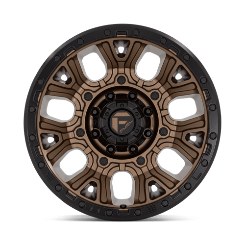 Fuel 1PC | D826 TRACTION | 20.0x10.00 | 8X165.1 | -18 | MATTE BRONZE W/ BLACK RING
