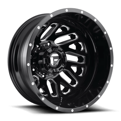 Fuel 1PC | D581 TRITON | 20.0x8.25 | 8X200 | -201 | GLOSS BLACK MILLED
