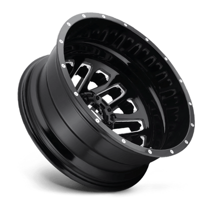 Fuel 1PC | D581 TRITON | 20.0x8.25 | 8X200 | -201 | GLOSS BLACK MILLED