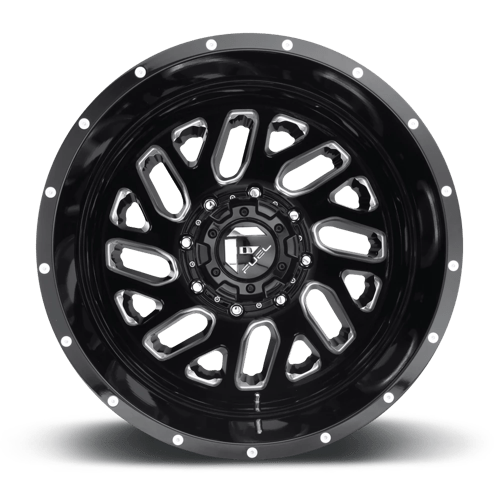 Fuel 1PC | D581 TRITON | 20.0x8.25 | 8X200 | -201 | GLOSS BLACK MILLED