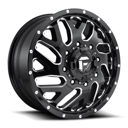 Fuel 1PC | D581 TRITON | 20.0x8.25 | 8X200 | 105 | GLOSS BLACK MILLED