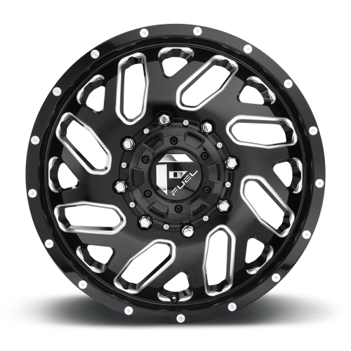 Fuel 1PC | D581 TRITON | 20.0x8.25 | 8X200 | 105 | GLOSS BLACK MILLED