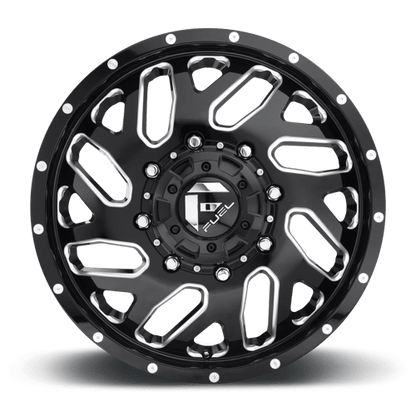 Fuel 1PC | D581 TRITON | 20.0x8.25 | 8X210 | 105 | GLOSS BLACK MILLED