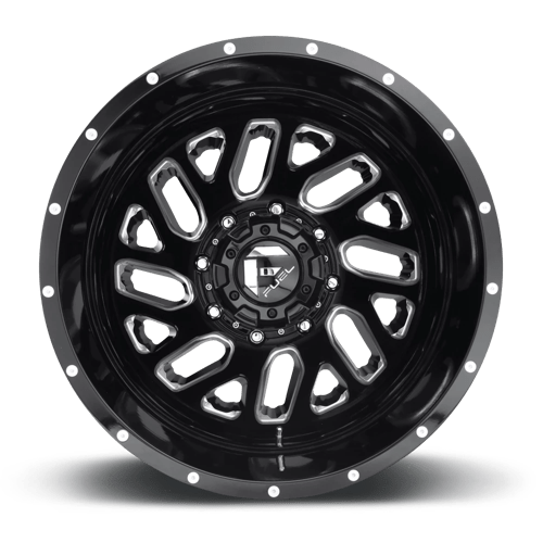 Fuel 1PC | D581 TRITON | 22.0x8.25 | 8X210 | -221 | GLOSS BLACK MILLED
