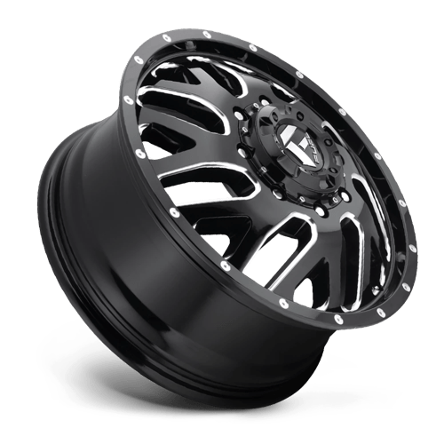Fuel 1PC | D581 TRITON | 22.0x8.25 | 8X210 | 105 | GLOSS BLACK MILLED