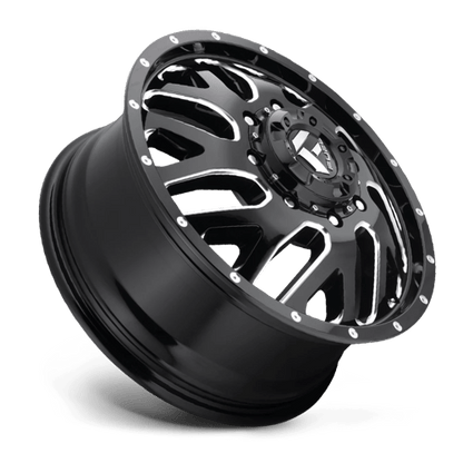 Fuel 1PC | D581 TRITON | 22.0x8.25 | 8X210 | 105 | GLOSS BLACK MILLED