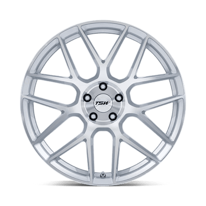 TSW | TW002 LASARTHE | 17.0x8.00 | 5X108 | 40 | GLOSS SILVER MACHINED