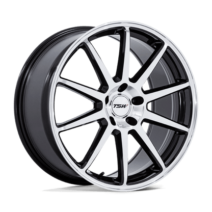 TSW | TW004 CANARD | 19.0x9.50 | 5X112 | 25 | GLOSS BLACK W/ MACHINED FACE