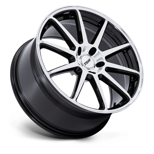 TSW | TW004 CANARD | 20.0x9.00 | 5X120 | 27 | GLOSS BLACK W/ MACHINED FACE
