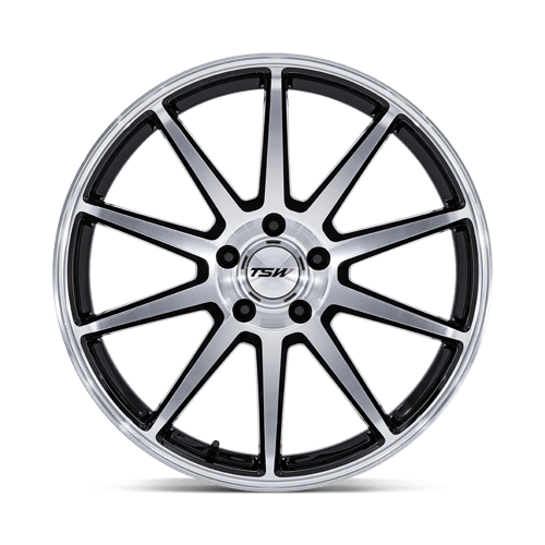 TSW | TW004 CANARD | 19.0x9.50 | 5X112 | 25 | GLOSS BLACK W/ MACHINED FACE