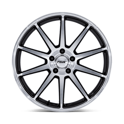 TSW | TW004 CANARD | 19.0x9.50 | 5X112 | 25 | GLOSS BLACK W/ MACHINED FACE
