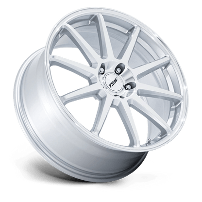 TSW | TW004 CANARD | 19.0x9.50 | 5X114.3 | 40 | GLOSS SILVER W/ MACHINED FACE