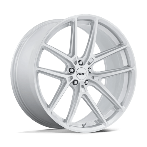 TSW | TW006 IMOLA | 20.0x10.50 | 5X114.3 | 38 | GLOSS SILVER W/ MACHINED FACE