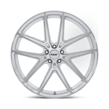 TSW | TW006 IMOLA | 19.0x10.50 | 5X114.3 | 43 | GLOSS SILVER W/ MACHINED FACE