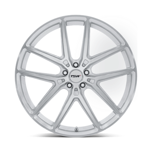 TSW | TW006 IMOLA | 19.0x9.50 | 5X114.3 | 25 | GLOSS SILVER W/ MACHINED FACE