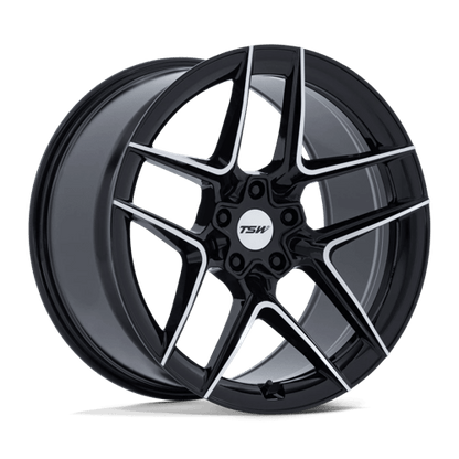 TSW | TW008 SLIPSTREAM | 20.0x9.00 | 5X114.3 | 35 | GLOSS BLACK W/ MACHINED FACE