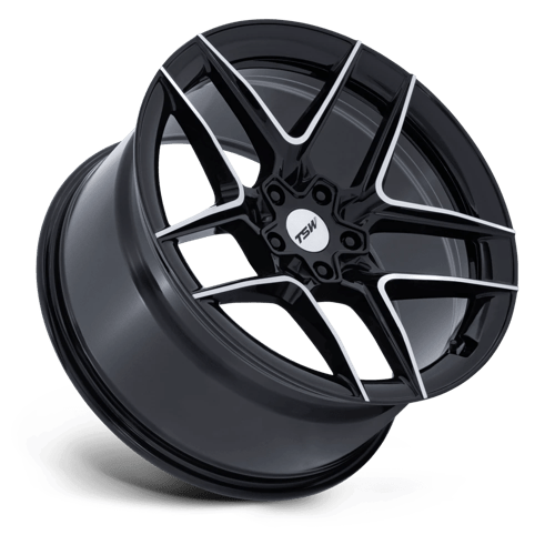 TSW | TW008 SLIPSTREAM | 19.0x10.50 | 5X120 | 35 | GLOSS BLACK W/ MACHINED FACE