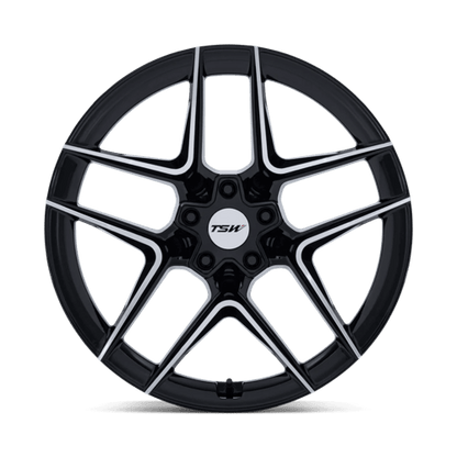 TSW | TW008 SLIPSTREAM | 19.0x9.50 | 5X112 | 40 | GLOSS BLACK W/ MACHINED FACE