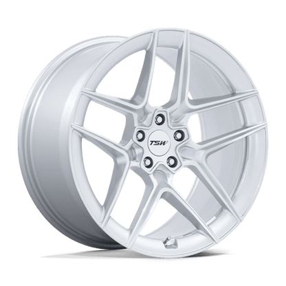 TSW | TW008 SLIPSTREAM | 20.0x9.00 | 5X112 | 27 | GLOSS SILVER W/ MACHINED FACE