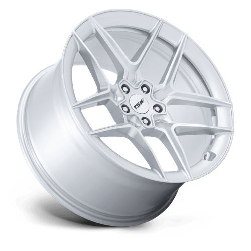 TSW | TW008 SLIPSTREAM | 19.0x9.50 | 5X114.3 | 40 | GLOSS SILVER W/ MACHINED FACE