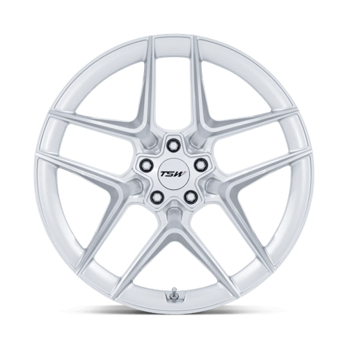 TSW | TW008 SLIPSTREAM | 19.0x10.50 | 5X114.3 | 43 | GLOSS SILVER W/ MACHINED FACE