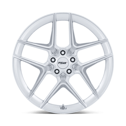 TSW | TW008 SLIPSTREAM | 19.0x10.50 | 5X114.3 | 43 | GLOSS SILVER W/ MACHINED FACE