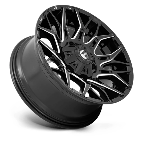 Fuel 1PC | D769 TWITCH | 20.0x10.00 | 5X114.3/5X127 | -18 | GLOSSY BLACK MILLED