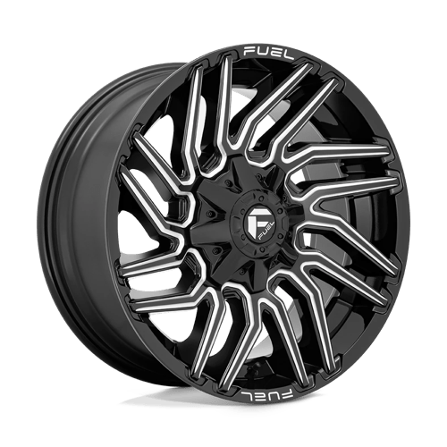 Fuel 1PC | D773 TYPHOON | 20.0x10.00 | 8X165.1 | -18 | GLOSS BLACK MILLED