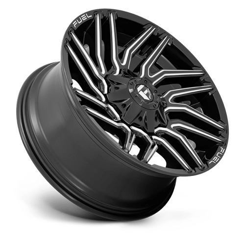 Fuel 1PC | D773 TYPHOON | 20.0x9.00 | 8X180 | 1 | GLOSS BLACK MILLED