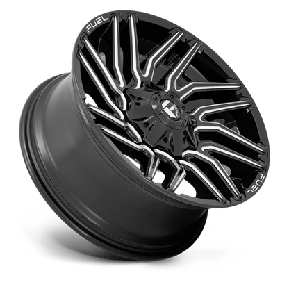 Fuel 1PC | D773 TYPHOON | 20.0x9.00 | 8X180 | 1 | GLOSS BLACK MILLED