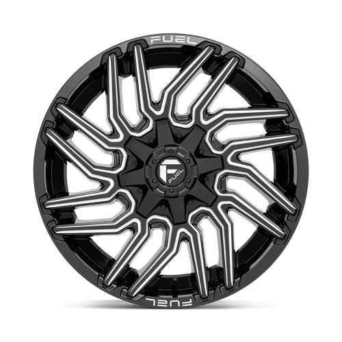 Fuel 1PC | D773 TYPHOON | 20.0x10.00 | 8X165.1 | -18 | GLOSS BLACK MILLED