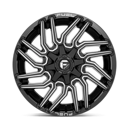 Fuel 1PC | D773 TYPHOON | 20.0x10.00 | 8X165.1 | -18 | GLOSS BLACK MILLED