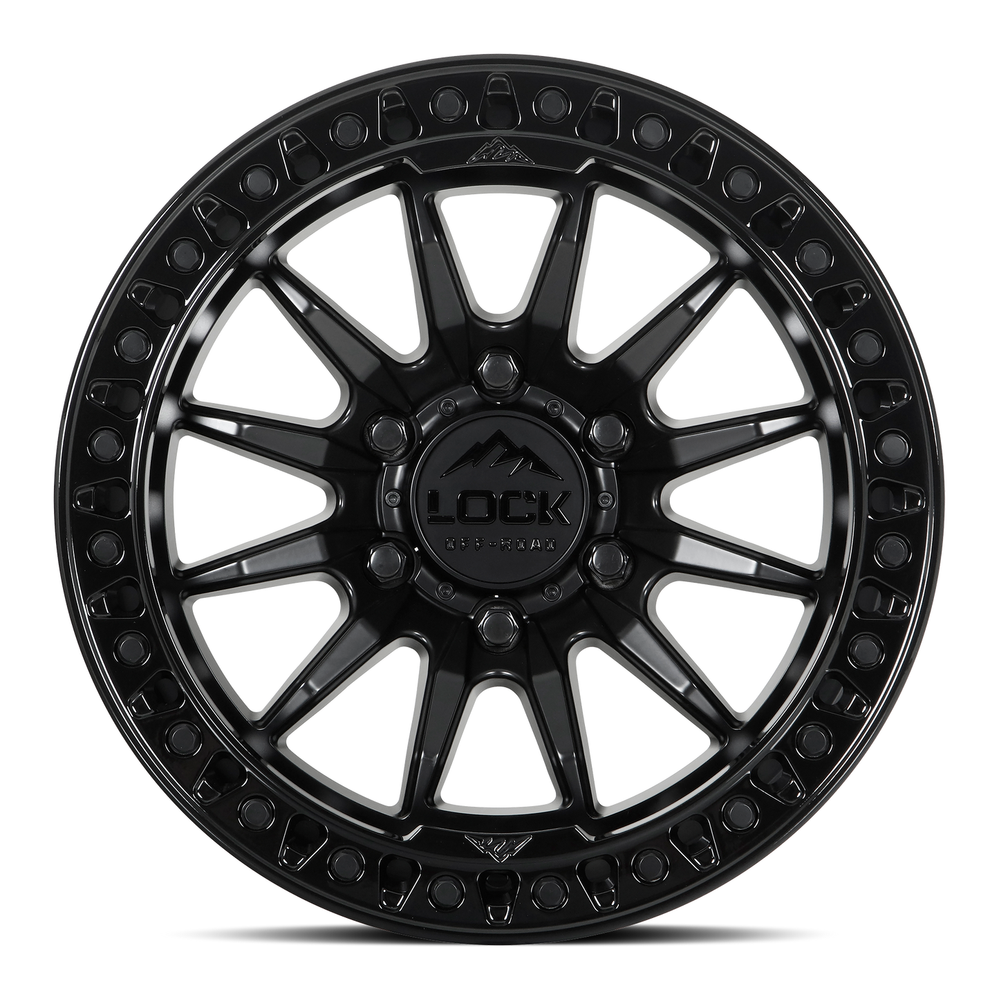 TRAIL | 20X9 | 8X165.1 | +20 | MATTE BLACK W GLOSS BLACK RING | TRAIL-2986GB20