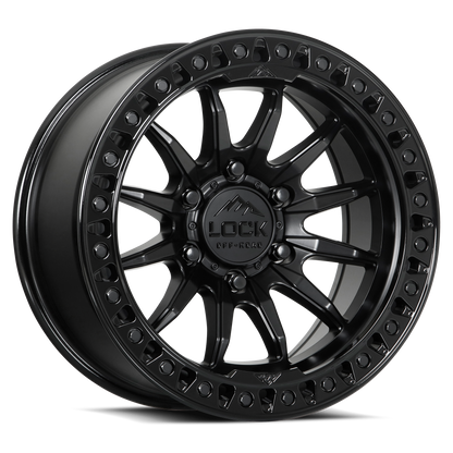 TRAIL | 17X9 | 6X139.7 | +1 | MATTE BLACK W GLOSS BLACK RING | TRAIL-7969GB