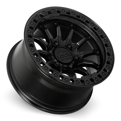 TRAIL | 20X9 | 8X180 | +20 | MATTE BLACK W GLOSS BLACK RING | TRAIL-2988GB20
