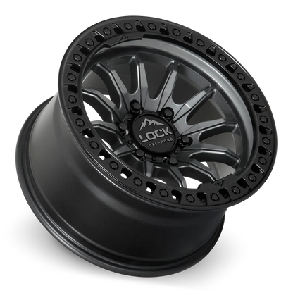 TRAIL | 20X9 | 6X135 | +1 | MATTE GREY W MATTE BLACK RING | TRAIL-2963MGMBR