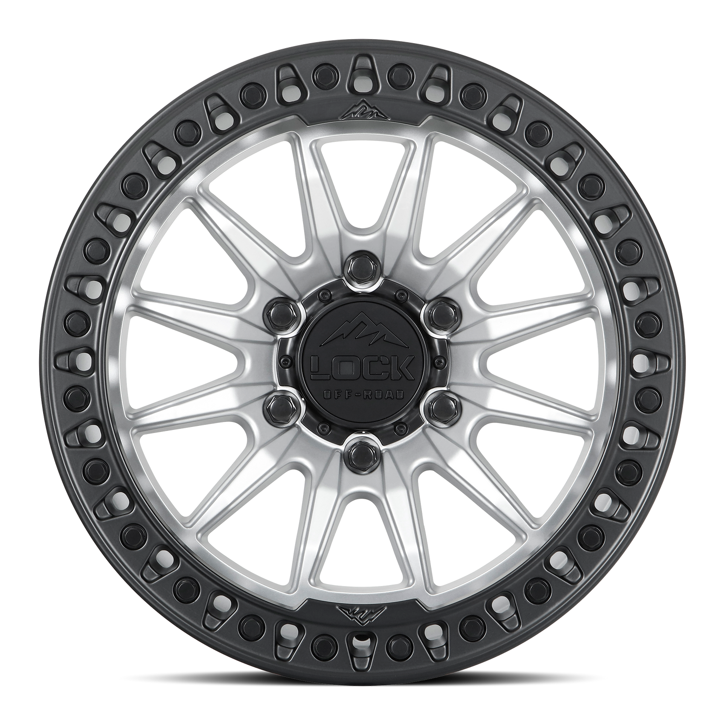 TRAIL | 20X9 | 8X165.1 | +1 | MATTE SILVER W MATTE BLACK RING | TRAIL-2986MSMBR